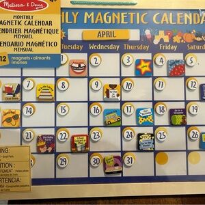 Melissa & Doug Hanging Magnetic Monthly Wall Calendar